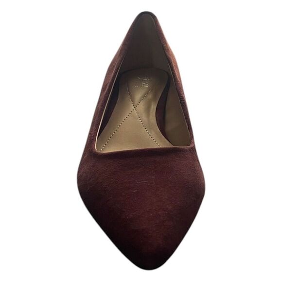 Alfani Step N Flex Cashh Women Pointed Toe Pump Heel Dark Berry Suede Sz 6M - Picture 4 of 8